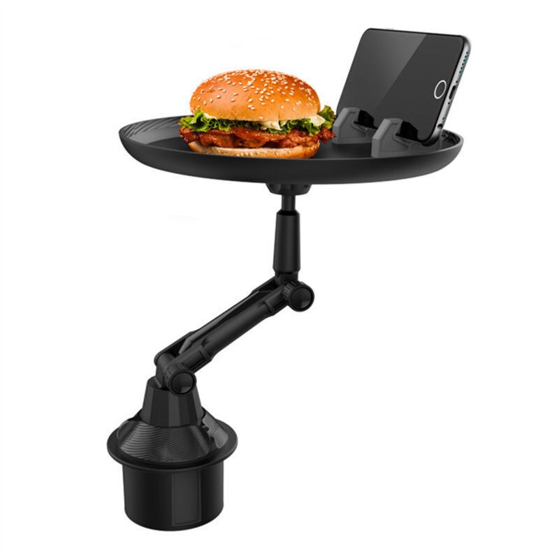 Adjustbale car cup holder dining tray small dining table