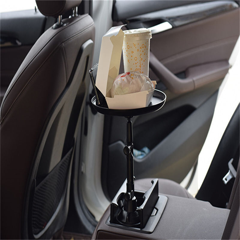 Adjustbale car cup holder dining tray small dining table - Image 6