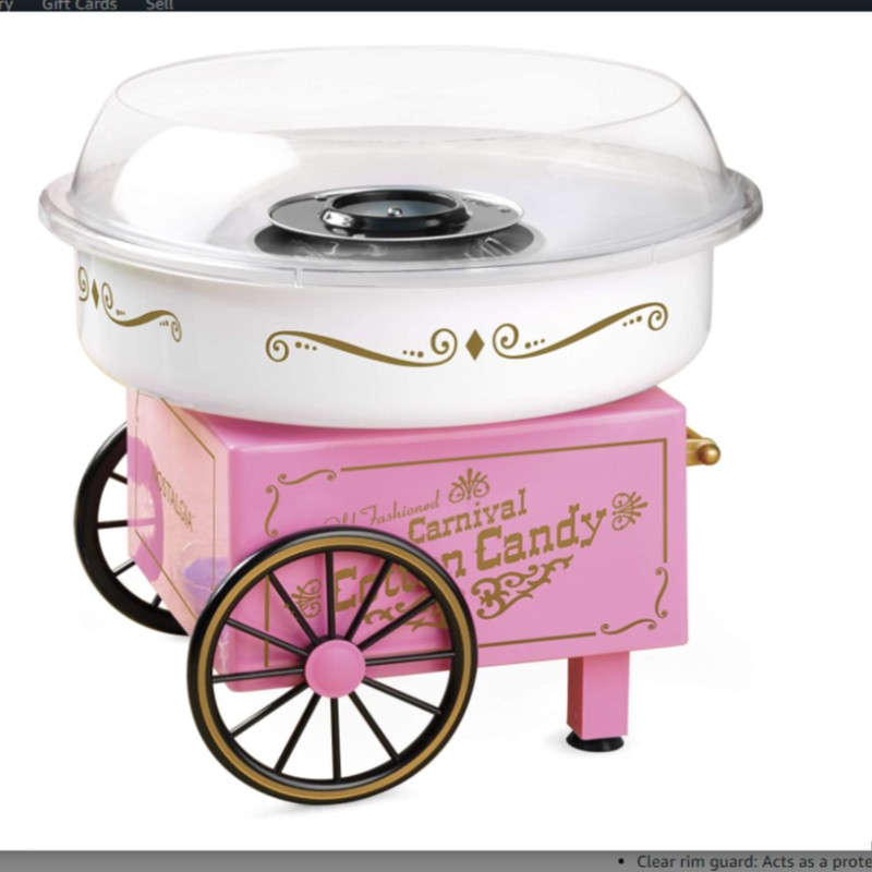 Hard and Sugar Free Countertop Original Pink Mini cotton candy machine,Cotton Candy Maker
