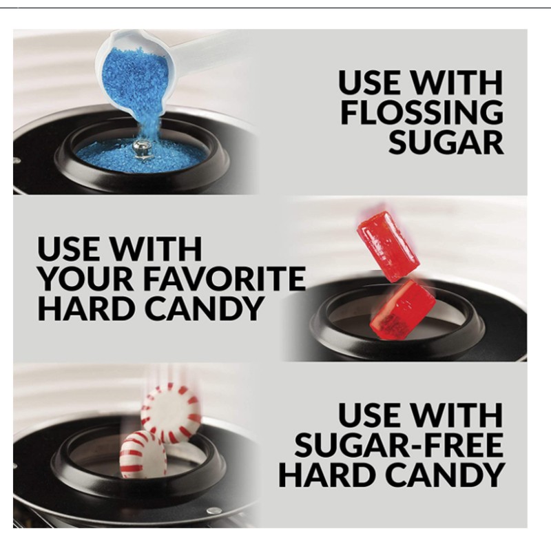 Hard and Sugar Free Countertop Original Pink Mini cotton candy machine,Cotton Candy Maker - Image 2