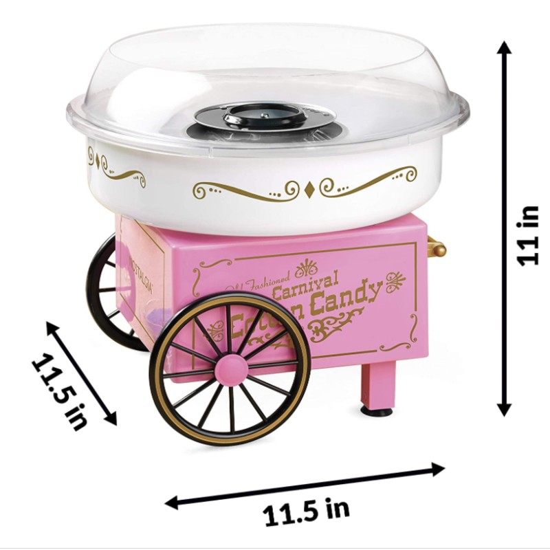 Hard and Sugar Free Countertop Original Pink Mini cotton candy machine,Cotton Candy Maker - Image 7