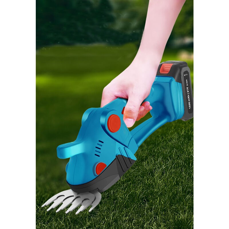 2 in 1 Electric Mini Hedge Trimmer Cordless, Handheld Grass Hedge Cutter For Garden - Image 8