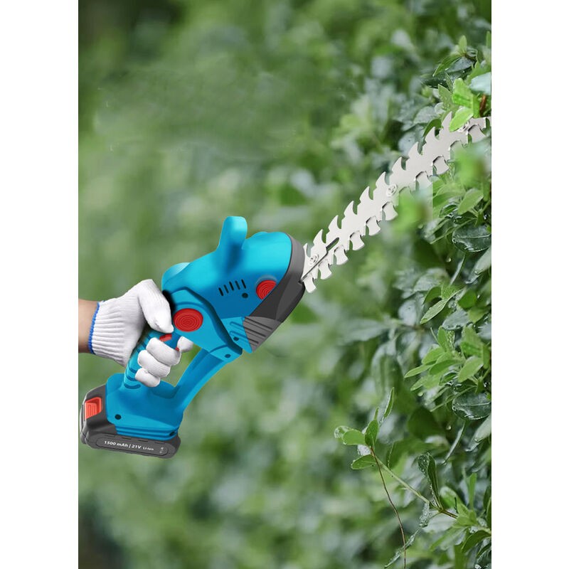 2 in 1 Electric Mini Hedge Trimmer Cordless, Handheld Grass Hedge Cutter For Garden - Image 7