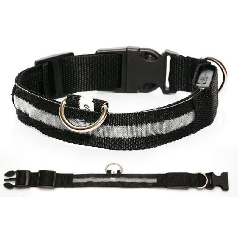 LED Dog Collar USB Rechargeable Luminous Glow in Dark Safety Pet Collar Breathable Nylon Reflective Pet Collars for dog and cat - Image 3