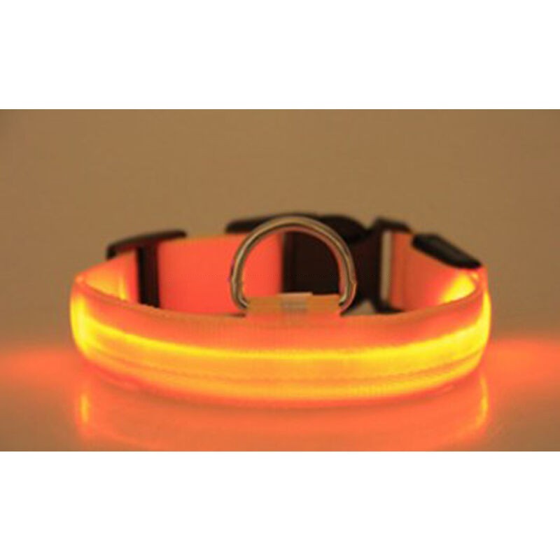 LED Dog Collar USB Rechargeable Luminous Glow in Dark Safety Pet Collar Breathable Nylon Reflective Pet Collars for dog and cat - Image 7