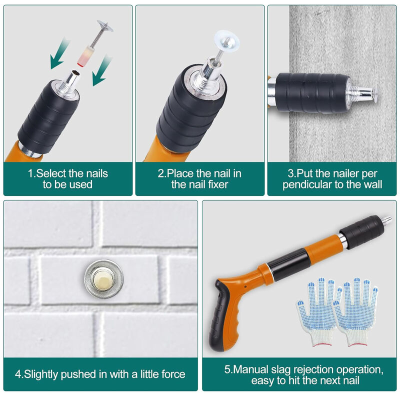 Ananke Tools Mini Portable Nail Shooting Machine, Wall Anchor Wire Slotting Device - Image 2