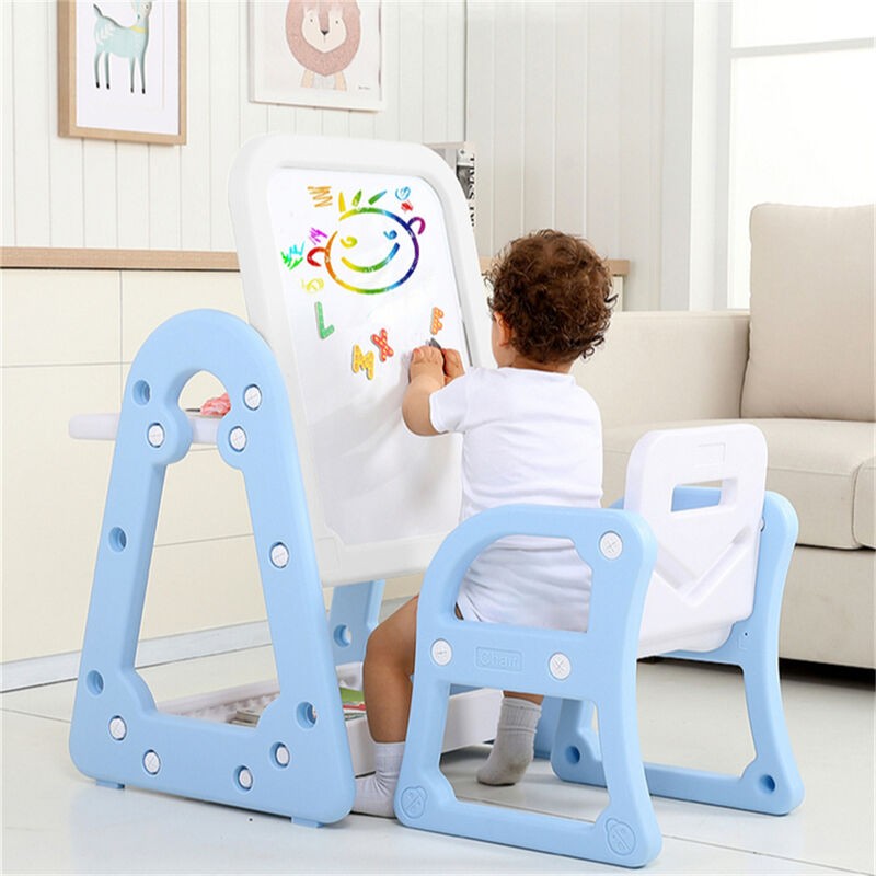 Children Adjustable Multi-Functional DIY Cardboard Painting Whiteboard