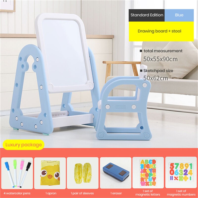Children Adjustable Multi-Functional DIY Cardboard Painting Whiteboard - Image 5