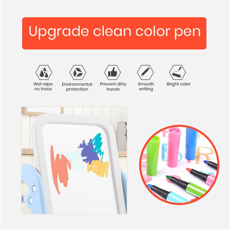 Children Adjustable Multi-Functional DIY Cardboard Painting Whiteboard - Image 4