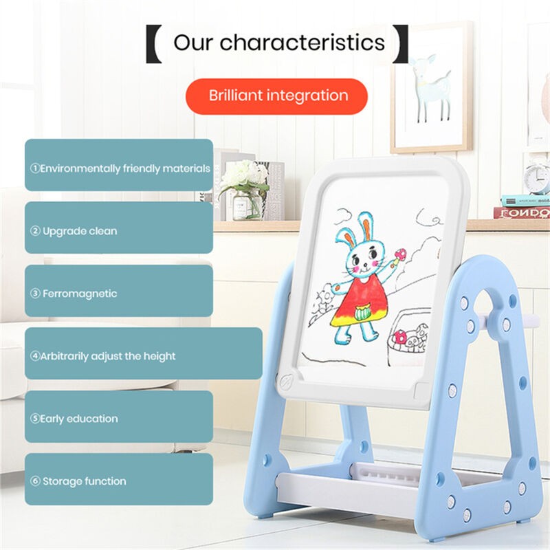 Children Adjustable Multi-Functional DIY Cardboard Painting Whiteboard - Image 2