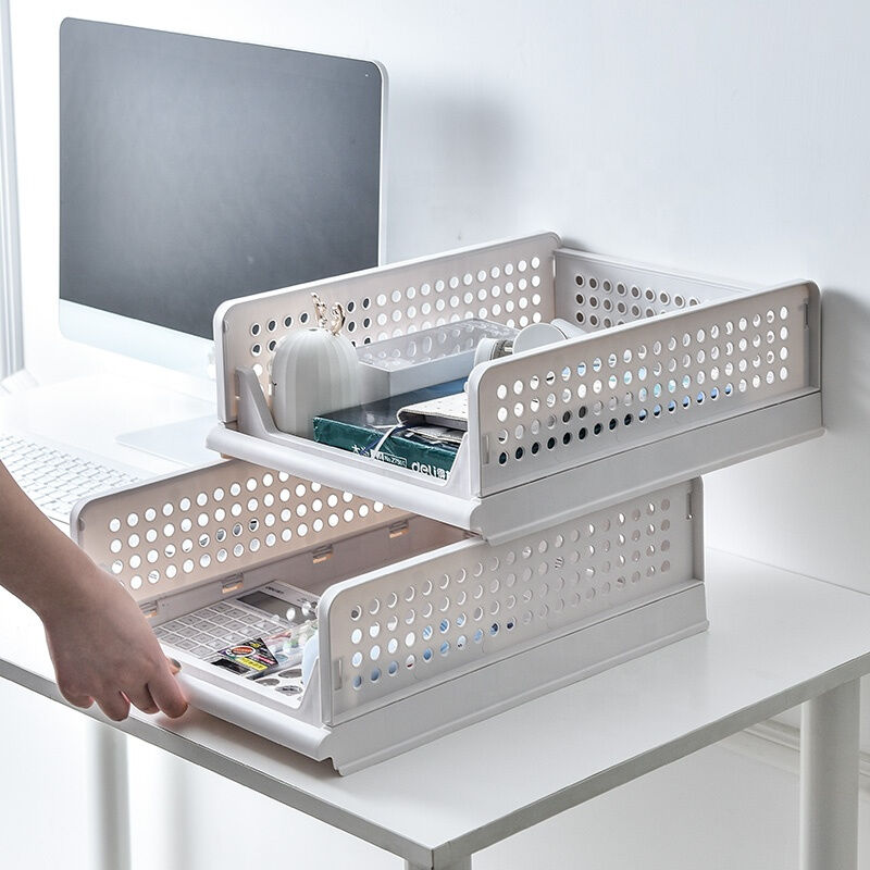Hot Selling Stackable Drawer Type Foldable Plastic Clothes Storage Box Organizer For Clothes - Image 3
