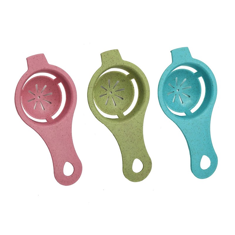 Wheat Straw Yolk Egg Separation Filter Kitchen Gadgets Egg Separator with Hook Design - Image 6