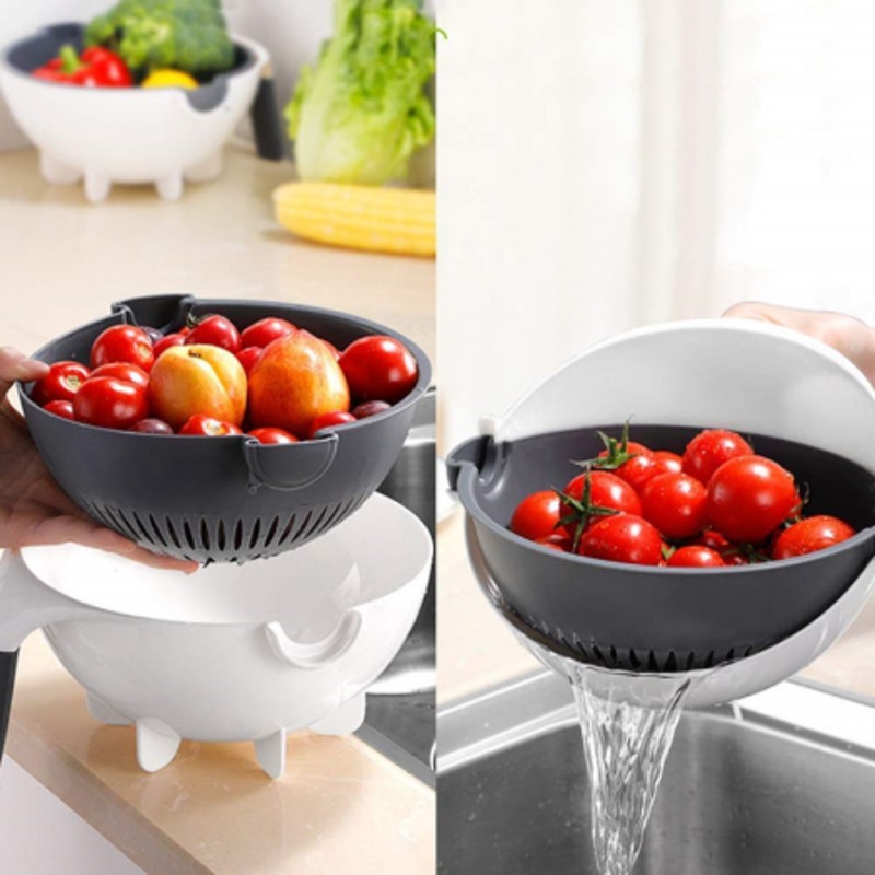 Vegetable grater Vegetable Slicer Drain basket Vegetable Cutter Multifunctional Slice - Image 4