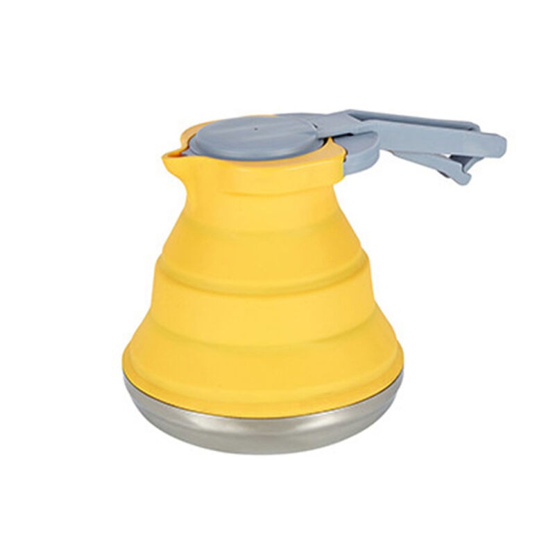 Folded Silicone Kettle 1500ml Portable Collapsible Travel Camping Heating Water Kettle - Image 4