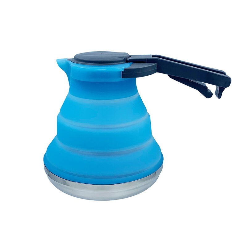 Folded Silicone Kettle 1500ml Portable Collapsible Travel Camping Heating Water Kettle - Image 3