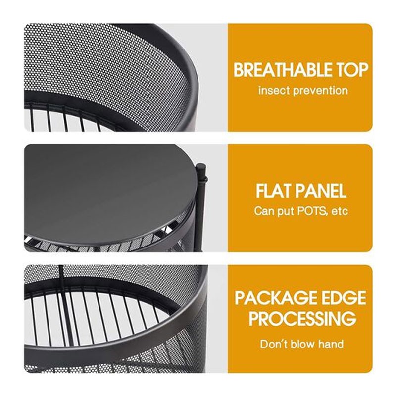 Stainless Steel Multi-layer Storage Holders Kitchen Accessories Kitchen Vegetable Rack Storage - Image 5