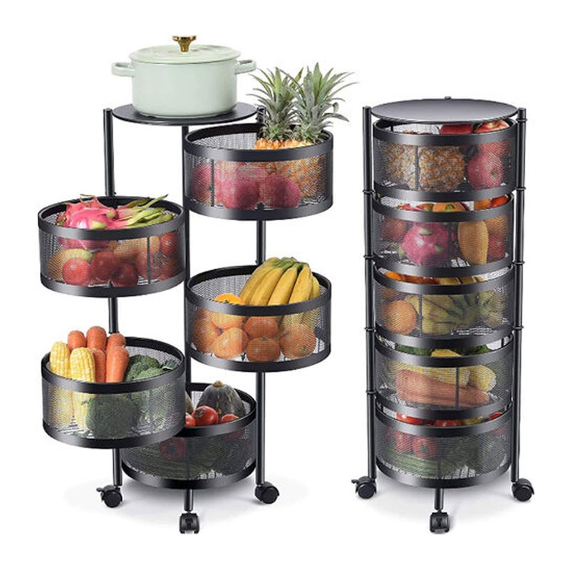 Stainless Steel Multi-layer Storage Holders Kitchen Accessories Kitchen Vegetable Rack Storage