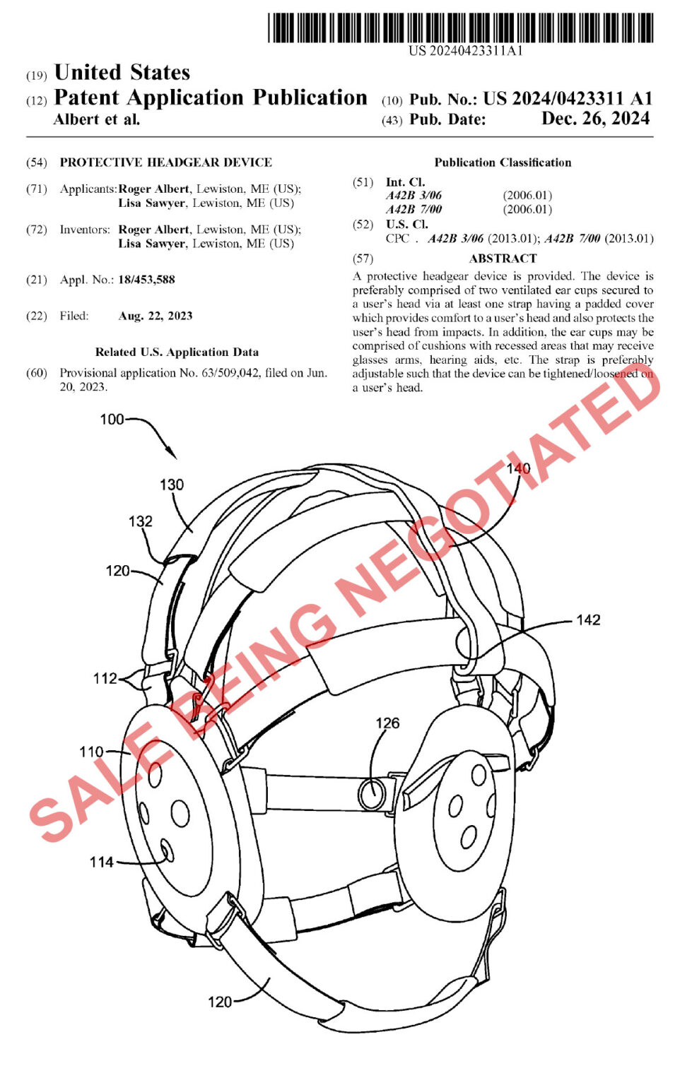 Protective Headgear Device - Patent 2 Product